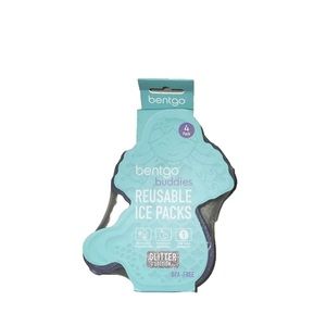 Bentgo Buddies Reusable Ice Packs Slim Mermaid Ice Packs for Lunch Boxes 4 Pack